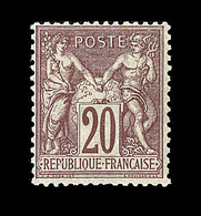 ** N°67 - 20c Brun Lilas - TB - 1876-1878 Sage (Type I)