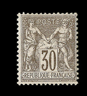 ** N°69 - 30c Brun - Signé A. Brun - TB - 1876-1878 Sage (Type I)