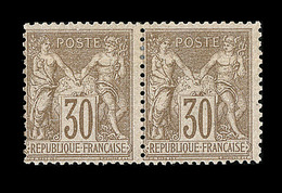* N°69 - 30c Brun - Paire - TB - 1876-1878 Sage (Type I)