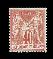 * N°70 - 40c Rouge Orange - TB - 1876-1878 Sage (Type I)