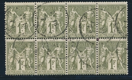 O N°72 - Bloc De 8 - TB - 1876-1878 Sage (Type I)