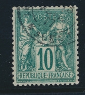 O N°76 - 10c Vert - TB - 1876-1878 Sage (Type I)
