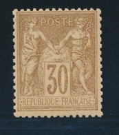 * N°80 - 30c Brun Jaune - Charn. Inf. - Petit BDF - TB - 1876-1878 Sage (Typ I)