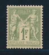 * N°82 - 1F Olive - TB - 1876-1878 Sage (Typ I)