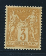 ** N°86 - 3c Bistre S/jaune - TB - 1876-1878 Sage (Type I)