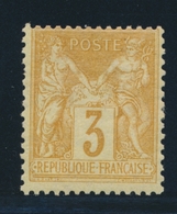 * N°86 - 3c Bistre Jaune - TB - 1876-1878 Sage (Type I)