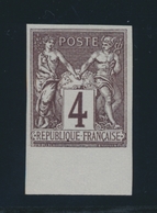 (*) N°88 - 4c Lilas Brun S/azuré - Granet - TB - 1876-1878 Sage (Typ I)