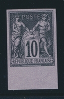 (*) N°89d - 10c Noir S/lilas - Granet - TB - 1876-1878 Sage (Type I)