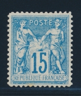 (*) N°90f - Faux De Châlons - 1 Pt Rousseur - 1876-1878 Sage (Typ I)