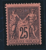 * N°91 - Nuance Foncée - Signé Brun - TB - 1876-1878 Sage (Type I)