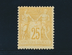* N°92 - 25c Bistre Jaune - TB - 1876-1878 Sage (Type I)