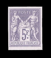 (*) N°95b - 5F - ND - Signé + Certif. Roumet - Emission Des Régents - TB - 1876-1878 Sage (Typ I)