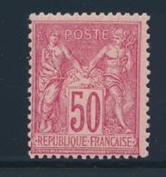 * N°98 - 50c Rose - TB - 1876-1878 Sage (Tipo I)