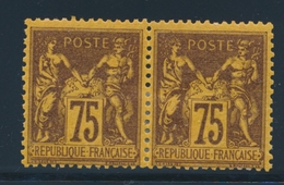 * N°99 - Paire - TB - 1876-1878 Sage (Type I)