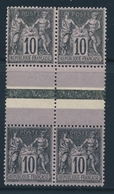 * N°103b - Paire Vertic. - TB - 1876-1878 Sage (Type I)