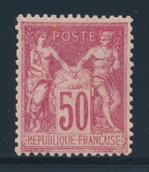 * N°104 - 50c Rose - TB - 1876-1878 Sage (Tipo I)