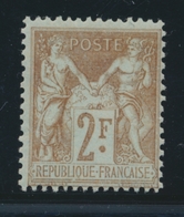 ** N°105 - 2F Bistre S/azuré - TB - 1876-1878 Sage (Tipo I)