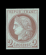 (*) N°51 - 2c Brun S/azuré - ND - TB - Unused Stamps