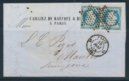 LAC N°15 - Paire - Obl. Étoile Muette - PARIS - 305/54 - Pr Mantes - B/TB - 1849-1876: Classic Period