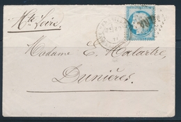 L N°60A - Obl. ASNA + T18 Versailles Assemblée Nationale - 19/9/71 - Pour Dunières - B/TB - 1849-1876: Klassik