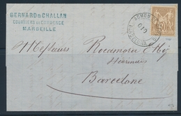 LAC N°69 - Obl. Cachet Espagnol Admon De Cambio - De 1876 - Pr Barcelone - TB - 1849-1876: Periodo Clásico