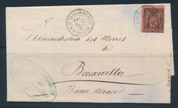 LAC N°91 - Obl. T18 St Nicolas Du Port - 22 Mars 79 - Pr Bouxwiller - TB - 1849-1876: Klassieke Periode