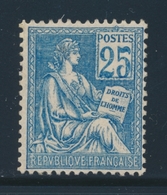 (**) N°114 - 25c Bleu - TB - 1900-02 Mouchon