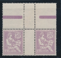 ** N°128 - 30c Violet - Paire - TB - 1900-02 Mouchon