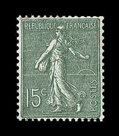 ** N°130f - 15c Vert Gris - Type VI - TB - 1903-60 Semeuse Lignée