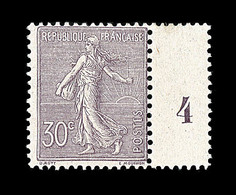 ** N°133 - 30c Lilas - Millésime 4 - TB - 1903-60 Säerin, Untergrund Schraffiert