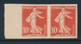 (*) N°134 - Paire - ND - BDF - TB - 1906-38 Semeuse Camée