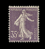 ** N°136 - 35c Violet - Signé Calves - TB - 1906-38 Semeuse Camée