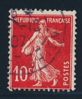 O N°138c - 10c Rouge écarlate - TB - 1906-38 Semeuse Camée