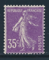 ** N°142b - Type II - TB - 1906-38 Semeuse Camée