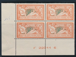 ** N°145 - Bloc De 4 - CDF Avec N° De Machine + Certificat - TB - Unused Stamps