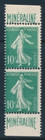 ** N°188A - 10c Vert - Minéraline - Paire Vertic. De Carnet - TB - Unused Stamps