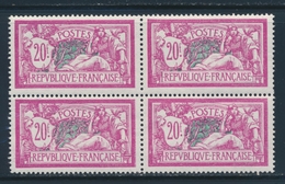 **/* N°208 - 20F Lilas Rose Et Vert - Bloc De 4 - 2 Ex * - TB - Unused Stamps