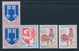 ** N°1331b/c, 1468a, 69b - TB - Unused Stamps