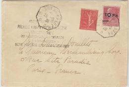 LAC N°3 - 10F S/90c Rouge - Ile De France + N°199 - Obl. Càd Octog. New-York Au Havre 23/8/29 - TB - 1927-1959 Ungebraucht