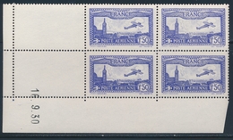 ** N°6b - 1F50 Outremer Vif - Bloc De 4 - Coin Daté 16/9/30 - TB - 1927-1959 Nuovi