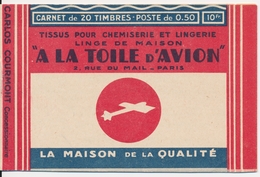 ** N°199 C25 - DU X4 - Bas De Feuille N° - Couv. TOILE D'AVION X2 - TB - Andere & Zonder Classificatie