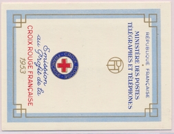 ** N°2002 - Année 1953 - TB - Croix Rouge
