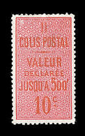 * N°2 - 10c Rouge - Dent. 12½ - Sig. Diéna -TB - Neufs