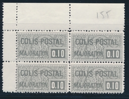 ** N°155 - 0,10 Gris - Bloc De 4 - BDF - TB - Nuevos