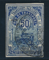 O COL. POSTAUX DE PARIS POUR PARIS (Réf. Maury) N°2 - 50c Bleu - Cie Transports Parisiens - TB - Mint/Hinged