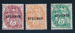 ** N°108/09 CI3, 111 CI1 - SPECIMEN - Le N°109 * - TB - Cours D'Instruction