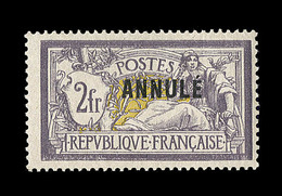 * N°122 CI1 - 2F Violet Et Jaune - Surch. Annulé - TB - Lehrkurse