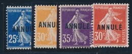 ** N°140a CI1, 141 CI1, 160 CI1, 142 CI1 - Annulé - TB - Lehrkurse