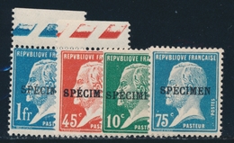 ** N°170, 175, 177, 179 - SPECIMEN - Le N°170 Adhérences - Les Autres TB - Cursussen