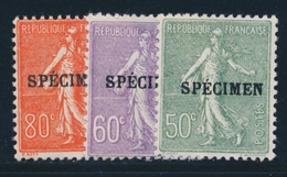 ** N°198 CI2, 200, 203 CI1 - SPECIMEN - Le N°198* - TB - Cours D'Instruction